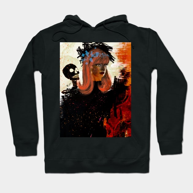 Abstract lady portrait Hoodie by Colormyline by Denis Senyol